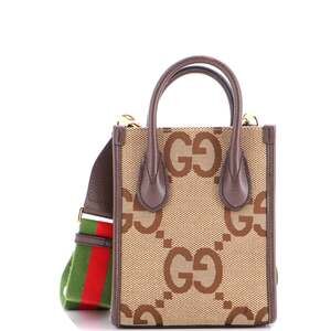 Gucci Vertical Tote Jumbo Gg Canvas #202495G14B